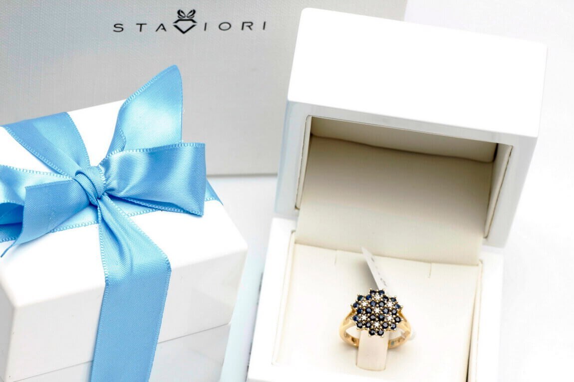 Emaga Złoty pierścionek PZD1600 - Diament